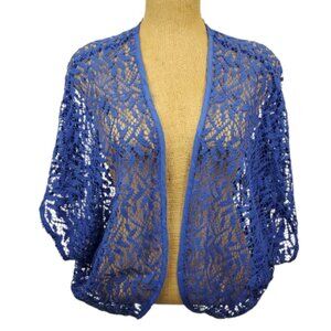 Avenue Studio women's blue lace shrug size 22/24